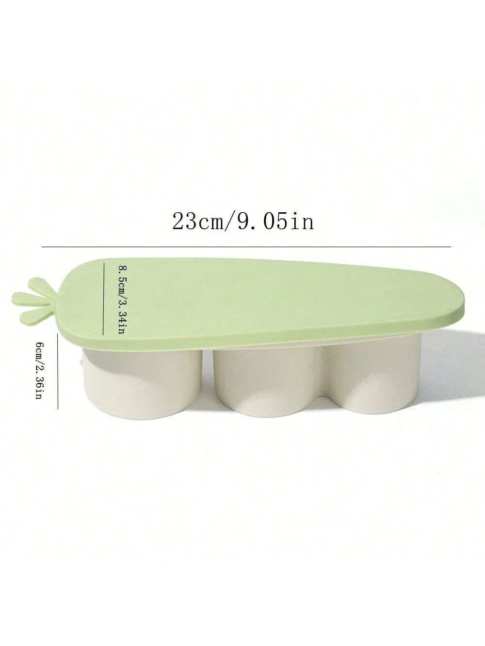 Green Silicone Ice Cylinder Tray