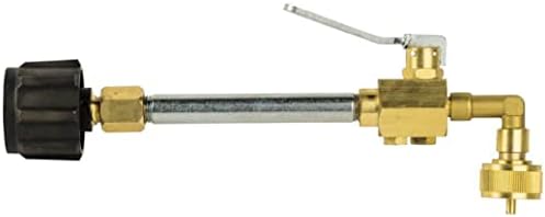 Flame King Propane Refill Fitting Adapter Valve for 1LB Camping Refillable Tank Cylinders