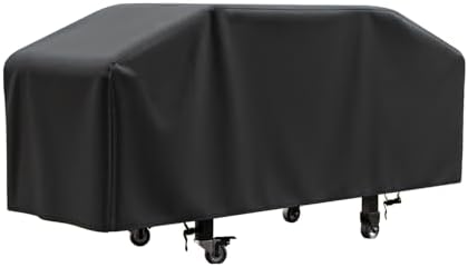 Griddle Cover for Blackstone 36 Inch Griddle and More 4-Burner Flap Top Grills - Waterproof, Lightweight - Click-Close Straps - Black