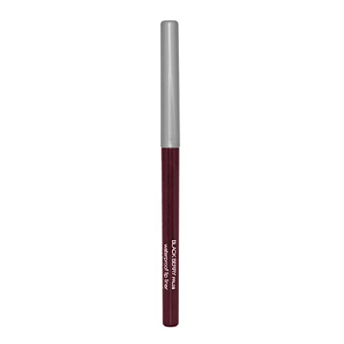 Palladio Retractable Waterproof Lip Liner High Pigmented and Creamy Color Slim Twist Up Smudge Proof Formula with Long Lasting All Day Wear No Sharpener Required, Black Berry
