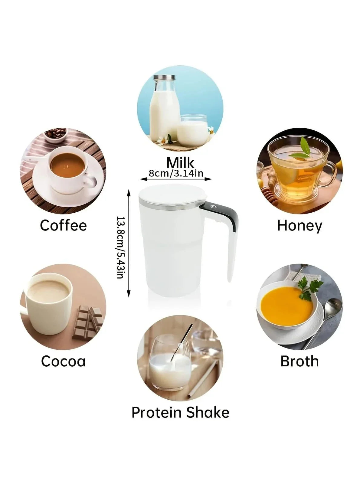 Automatic Self-Stirring Coffee Mug