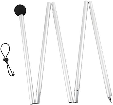 UMARDOO Family Beach Tent Extra Replacement Aluminum Foldable Poles, Portable Telescoping Tent Poles for Awnings Canopy (6.5FT)