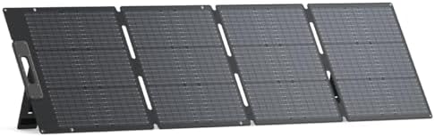 BLUETTI 200W Solar Panel for Solar Generator EB3A AC2A AC50B AC70 AC180 AC200L Elite 200 V2 AC300 AC500 B300K, Foldable Solar Charger with Adjustable Kickstands for RV, Camping, Blackout