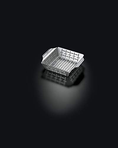 Weber Stainless Steel Round Vegetable Basket, Silver