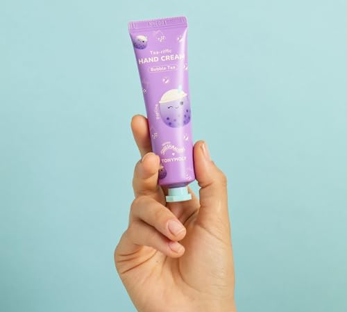 TONYMOLY x Squishmallows Easter Basket Stuffer Poplina Tea-riffic Black Bubble Tea Hand Cream - Refreshing and Softening, 30ml