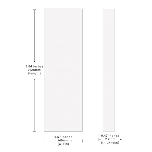 Uotowell Pre-Cut Epoxy Resin Scales Blanks for Decorative Inlays in Guitar Bodies, Necks, Engraved Knife Handle and Gun Grips - Amber