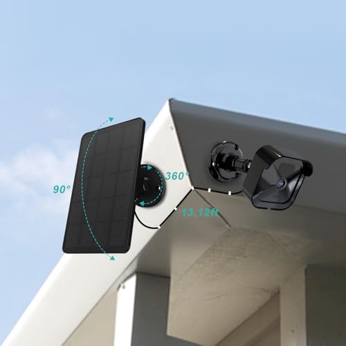 Solar Panel for Blink Camera, 4W Solar Panel Compatible with Blink Outdoor 3 (3rd Gen), XT XT2 Camera, Solar Charger for Camera Outdoor with Adjustable Mount, 13.12ft Charge Cable, IP65 Waterproof