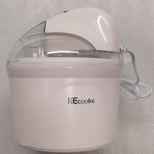 KECOOLKE Ice Cream Maker, Teacher Appreciation Gifts Electric Ice Cream Machine Soft Serve Homemade 1.5 Quart Frozen Yogurt, Sorbet, Gelato