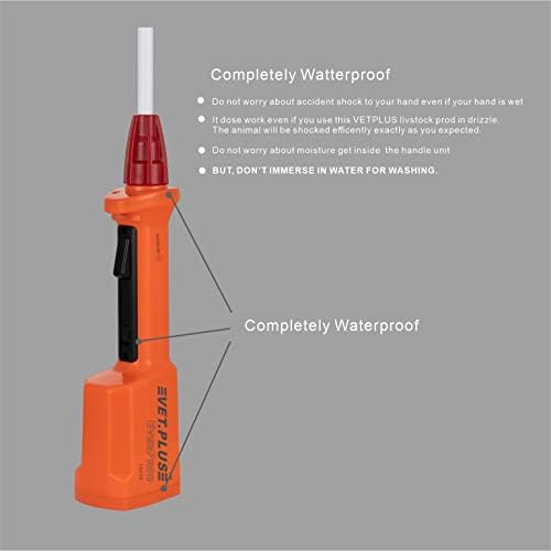 Rechargeable Waterproof Livestock Prod for Cows Cattle Hogs Prod Animal prod for Big Large Dogs (NOT for Small Dog OR Pets), Shaft Length 23", Total Length 33 1/2 inch