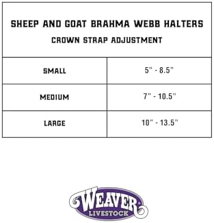 Brahma Webb ® Goat Halter, Medium, Brown