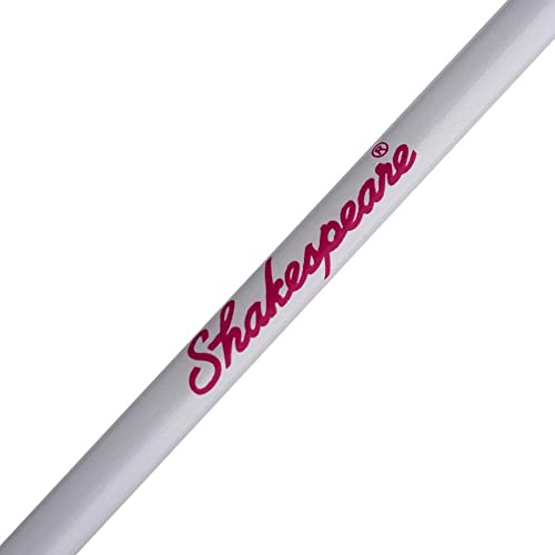 Shakespeare Mattel Barbie Kit 2'6" Spincast Combo for Kid, Gel-Tech Comfort Grip Handle, Safety Hook Keeper, Includes Practice Casting Plug