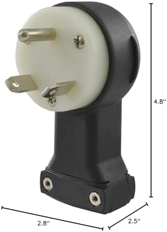 Conntek ASTT-30P RV Male Replacement Plug, 30-Amp