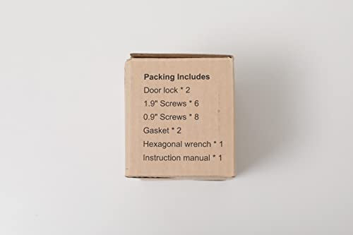 CZU Home Door Lock Security, Upgraded Safety Childproof Door Reinforcement Lock Latch (2-Pack), Extra Defend Door Lock for Inward Swinging Door