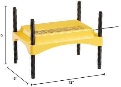 Brinsea Ecoglow Safety 600 Chick or Duckling Brooder, Adjustable Height & Angle Brooder Plate for 20 Chicks, Ideal for Chicken Coops Poultry Heating with Safety Indicator, 12 Watts