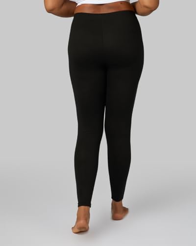 32 Degrees Women's Lightweight Baselayer Legging | 4-Way Stretch | Form Fitting | Thermal, Black, Medium