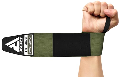 RDX Wrist Wraps for Weightlifting (Pair), IPL USPA Approved, Elasticated 18” Cotton Straps Support with Thumb Loop, Gym Wrap for Weight Lifting Powerlifting Competition Strength Training Bodybuilding