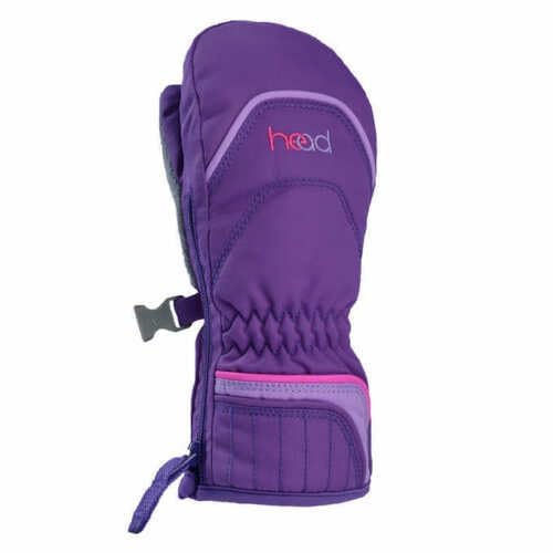 HEAD Junior Ski & Snowboarding Mittens (Purple, S 4-6 yo)