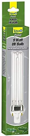 TetraPond Replacement Bulb For GreenFree UV Clarifier, For Clean And Clear Ponds, 9-Watt, 1 Count (Pack of 1)