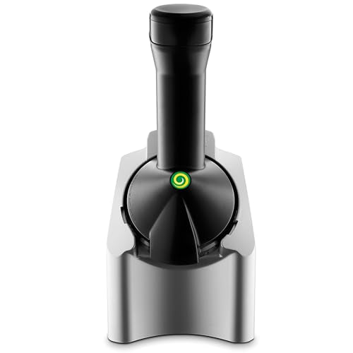 Yonanas Classic Frozen Fruit Soft Serve Maker for Healthy Vegan and Dairy-Free Treats, 200W Silver Machine with 36 Recipes, BPA Free, Easy to Clean, Quick and Simple to Use