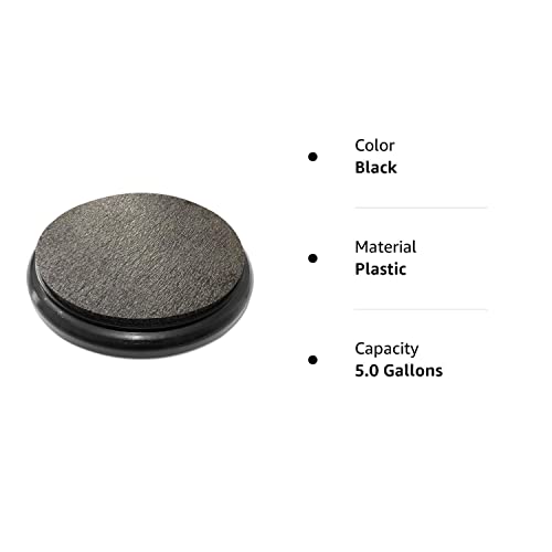 Black Padded 5 Gallon Bucket lid seat by Bucket Lidz