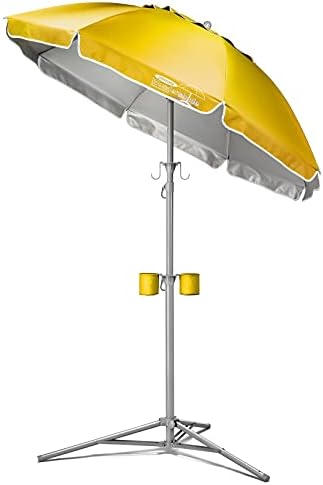 Wondershade Ultimate Portable Sun Shade Umbrella, Lightweight Adjustable Instant Sun Protection - Yellow