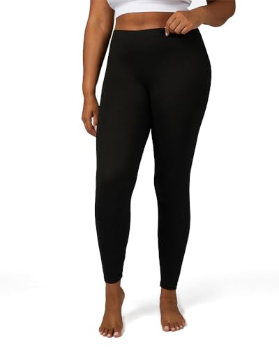 32 Degrees Women's Lightweight Baselayer Legging | 4-Way Stretch | Form Fitting | Thermal, Black, Medium