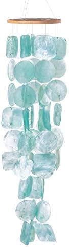 Solange & Frances Wind Chimes for Outside, Sea Glass Windchimes for Outside, Gifts for Mom, Ideal Gifts for Women who Have Everything, Outdoor Summer Decor