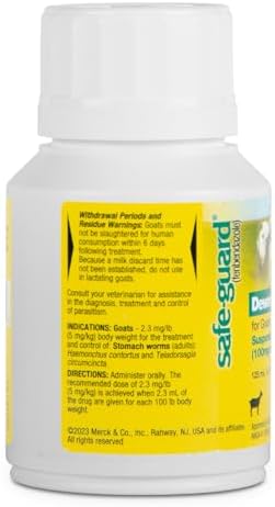 Safe-Guard (Fenbendazole) Dewormer Liquid 125ml