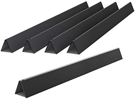 X Home 22.5-Inch Heavier Flavorizer Bars Replacement with Side-Mounted Control, for Weber Genesis Silver/Gold B & C, Spirit E-310, Spirit 300 Series Grill Parts, Porcelain-enameled, 5-Pack