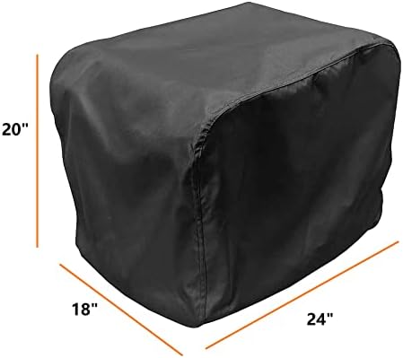 Generator Cover for iGen4500 and Predator 3500 4375,Wen 3800 Honda EU3000iS,Heavy Duty Thicken 600D Polyester with Elastic Drawstring, Weather/UV Resistant (24L x 18W x 20H)