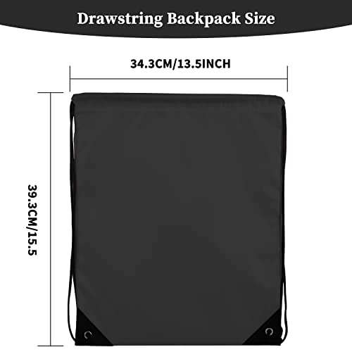Topspeeder 10 Colors Drawstring Backpack Bags Sack Pack Cinch Tote Sport Storage Polyester Bag for Gym Traveling