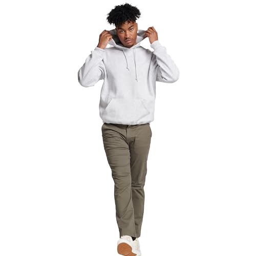 Russell Athletic Men's Dri Power Hooded Pullover Sweatshirt, Ash, Large