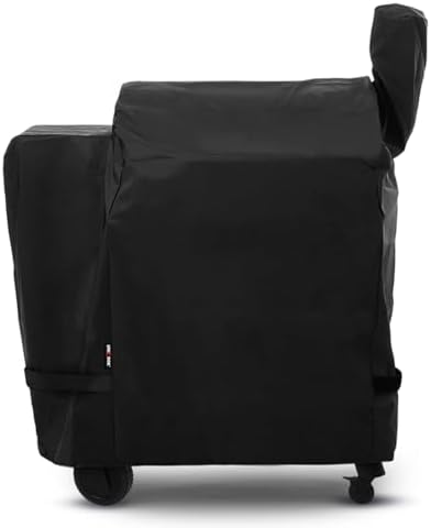 Unicook Pellet Grill Cover Compatible with Traeger Pro 22 Series & Pro 575, Heavy Duty Waterproof BBQ Grill Cover, Weather Resistant Outdoor Wood Pellet Smoker Protector, Black
