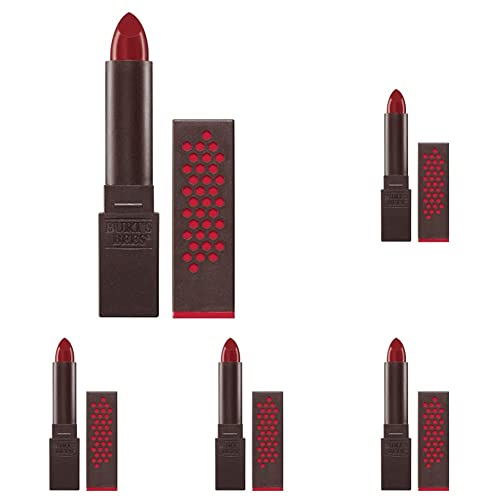 Burt's Bees 100% Natural Moisturizing Lipstick, Scarlet Soaked, 1 Tube (Pack of 5)