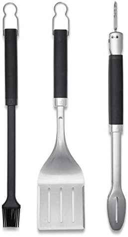 Weber Precision 3-Piece Grilling Tool Set, Stainless Steel