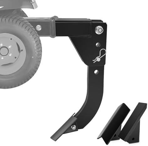 3 Point Trencher Ripper Attachment fit 2" Receivers, Hitch Mounted Ripper for Tractor Lawn Mower ATV UTV, Adjustable Subsoiler Plow with Replacement Plough Blade in Garden Farm Bury Pipes Sow Seeds