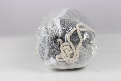 MOSFiATA Hammocks Portable Camping Hammock Upgraded 550lb Comfortable Fabric Hammock with Two Anti Roll Balance Beam and Sturdy Tree Straps for Camping, Patio, Backyard, Outdoor (Grey)