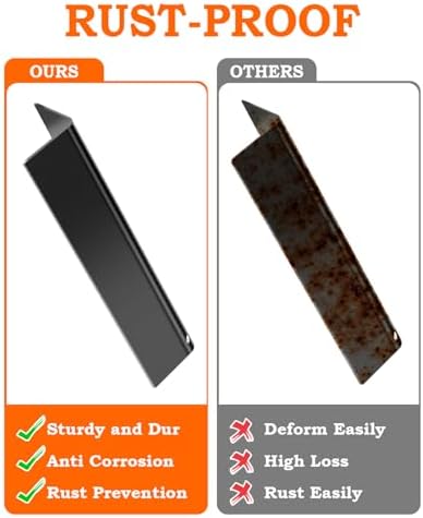 Flavorizer Bars 22.5 Inch for Weber Spirit Grill Parts Genesis Silver Gold B C Grill Parts, Spirit 300 320 330 E310 Grill Parts with Side Control, 5 PCS Genesis Grill Parts for Weber 7536 7537