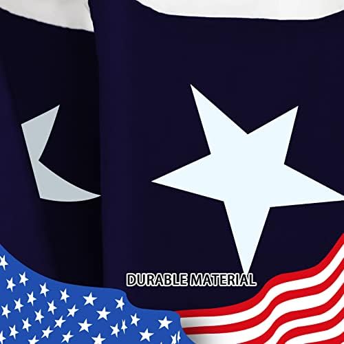 3PCS American Pleated Fan Flag, 3 x 6 Feet USA Patriotic Half Fan Bunting Flag for Outside, Indoor Outdoor Patriotic Decorations for 4th of July Bunting Outdoor, Memorial Day and Veterans Day