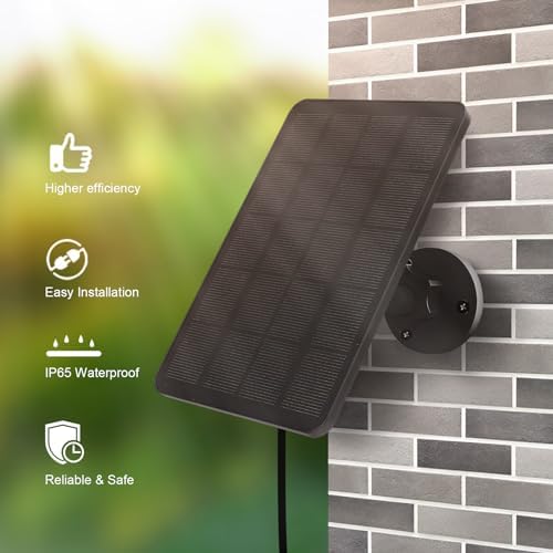 4W Solar Panel for Blink Outdoor 4 (4th Gen) Camera, Solar Panel with USB-C Port, Rubber Plug, IP65 Waterproof, 13.12ft Cable