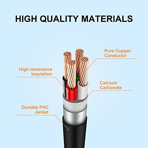 UL Listed 50 Amp 25 Feet Generator Extension Cord, NEMA 14-50P Male to SS2-50R & CS6364 STW 6/3+8/1 AWG 125/250V Generator Power Cord Twist Lock Connectors for Generator to House
