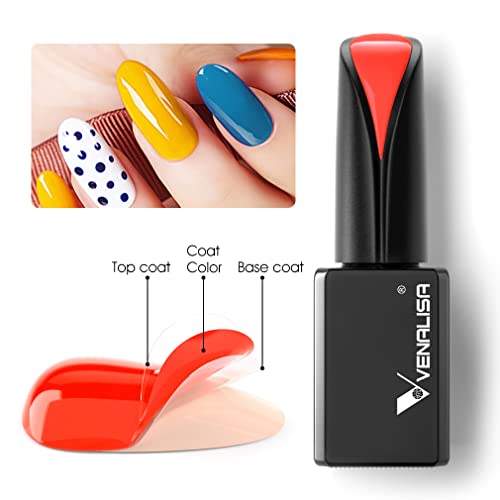 VENALISA 15ml Purple Gel Nail Polish, Light Purple Gel Polish Pastel Purple Color Soak Off UV LED Nail Gel Polish Nail Art Starter Manicure Salon DIY at Home, 0.53 OZ