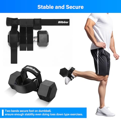 Tibialis Trainer Strap for Shin Splint Relief,Adjustable Dumbbell Foot Attachment for Hip Flexor Raises,Dumbbell ankle strap for weight Lifting,Relieve Leg Pain Increase Range of Motion