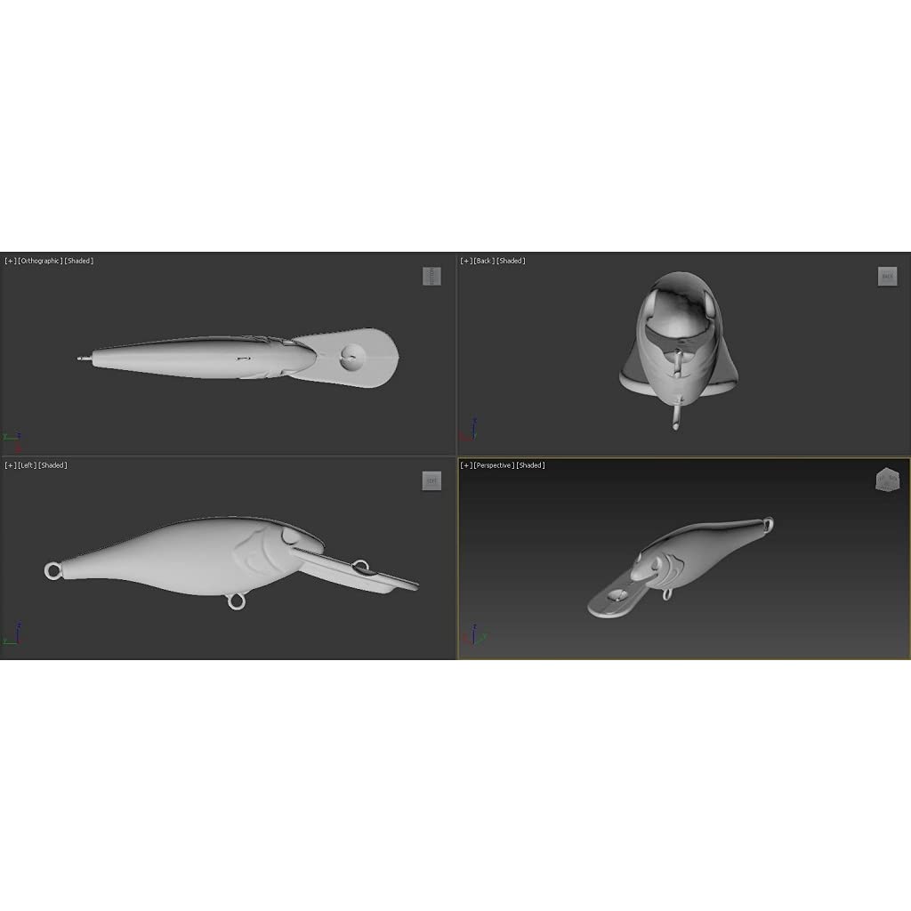 wLure 10 Blank Unpainted Minnow Crankbait Topwater Lipless Jerkbait Fishing Lures (UPC187P10)