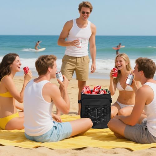 Cooler Backpack - 40 Cans Insulated Backpack Cooler for Men & Women, Portable 2 Leak Proof Compartments Coolers Bag for Picnic, Lunch, Hiking, BBQ Camping and Beach - MIYCOO
