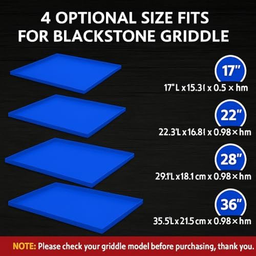 KITCHEN PERFECTION 36" Silicone Griddle Cover Mat For Blackstone Griddle 36 Inch –Hermetic Protection From Rust & Debris All Year, Fits All Blackstone 36 Inch Models -Heavy Duty Food Grade Silicone