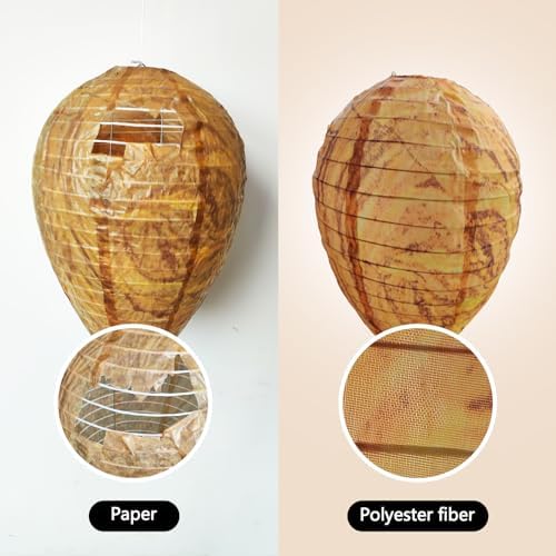 4 Packs of Fake Wasp Nests, Waterproof Material Wasps Nests