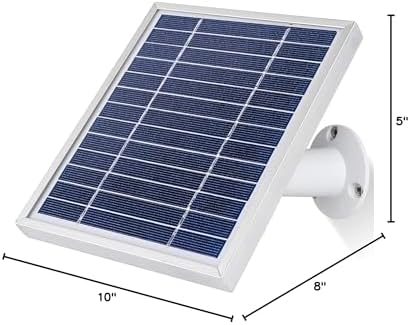 iTODOS Solar Panel Compatible with Arlo Pro and Arlo Pro 2, 11.8Ft Outdoor Power Charging Cable and Adjustable Mount,Not for Arlo HD,Arlo Ultra and Arlo Pro3/Pro4-Silver