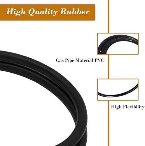 6 FT Propane Adapter Hose Regulator Kit for Blackstone 17in and 22in Tabletop Griddle to 20 lb Tank, Griddle Adapter Hose Replacement Parts with QCC1, Compatible with Blackstone 5471 Propane Hose