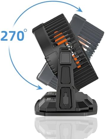 Portable Misting Fan with 9L Tank & 20,000mAh Battery - 3-Speed Outdoor Cooling for Patio, Camping, Golf Cart - 8H Mist, Lightweight 3.7lbs